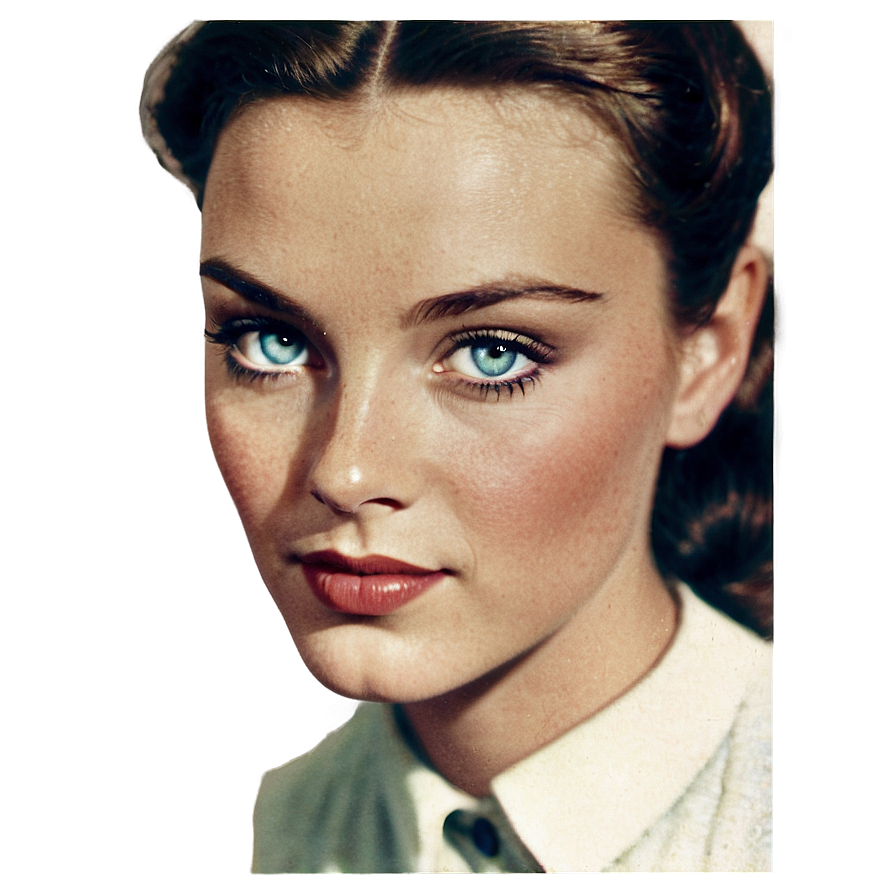 Vintage Blue Eyes Illustration Png Tmg