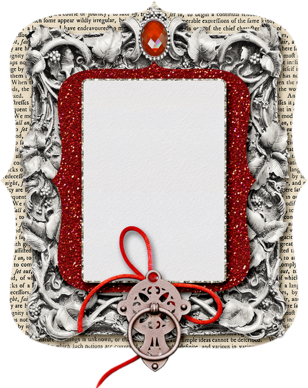 Vintage Book Framewith Jewel Embellishment