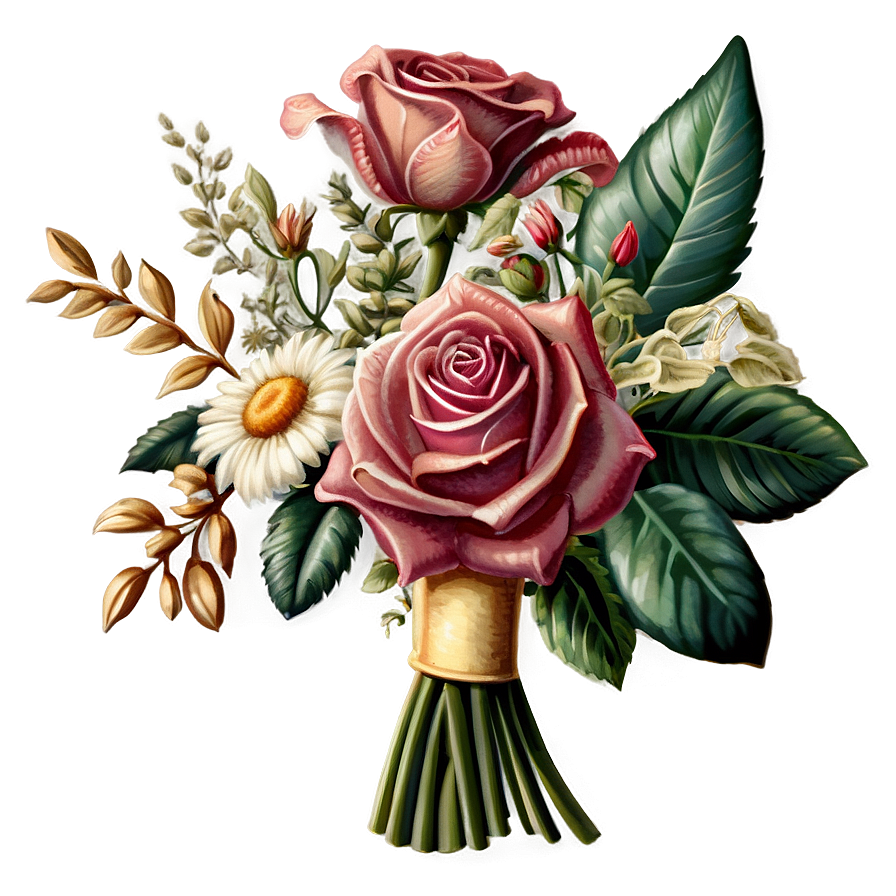 Vintage Bouquet Png Gaw