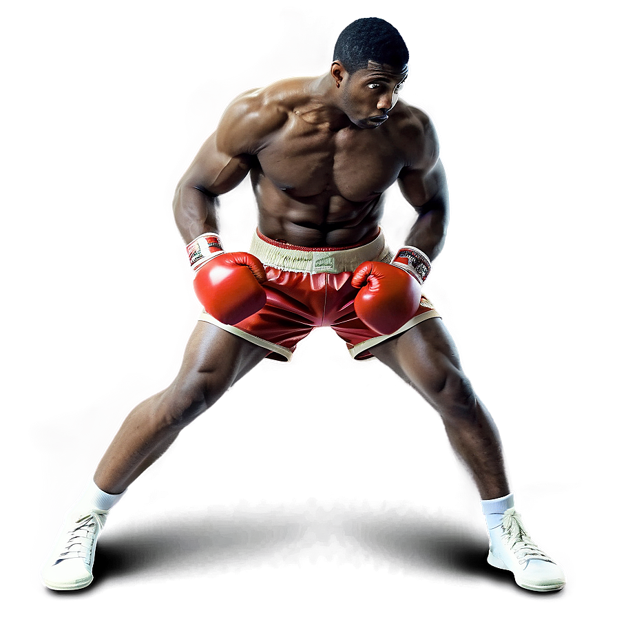 Vintage Boxer Stance Png 50