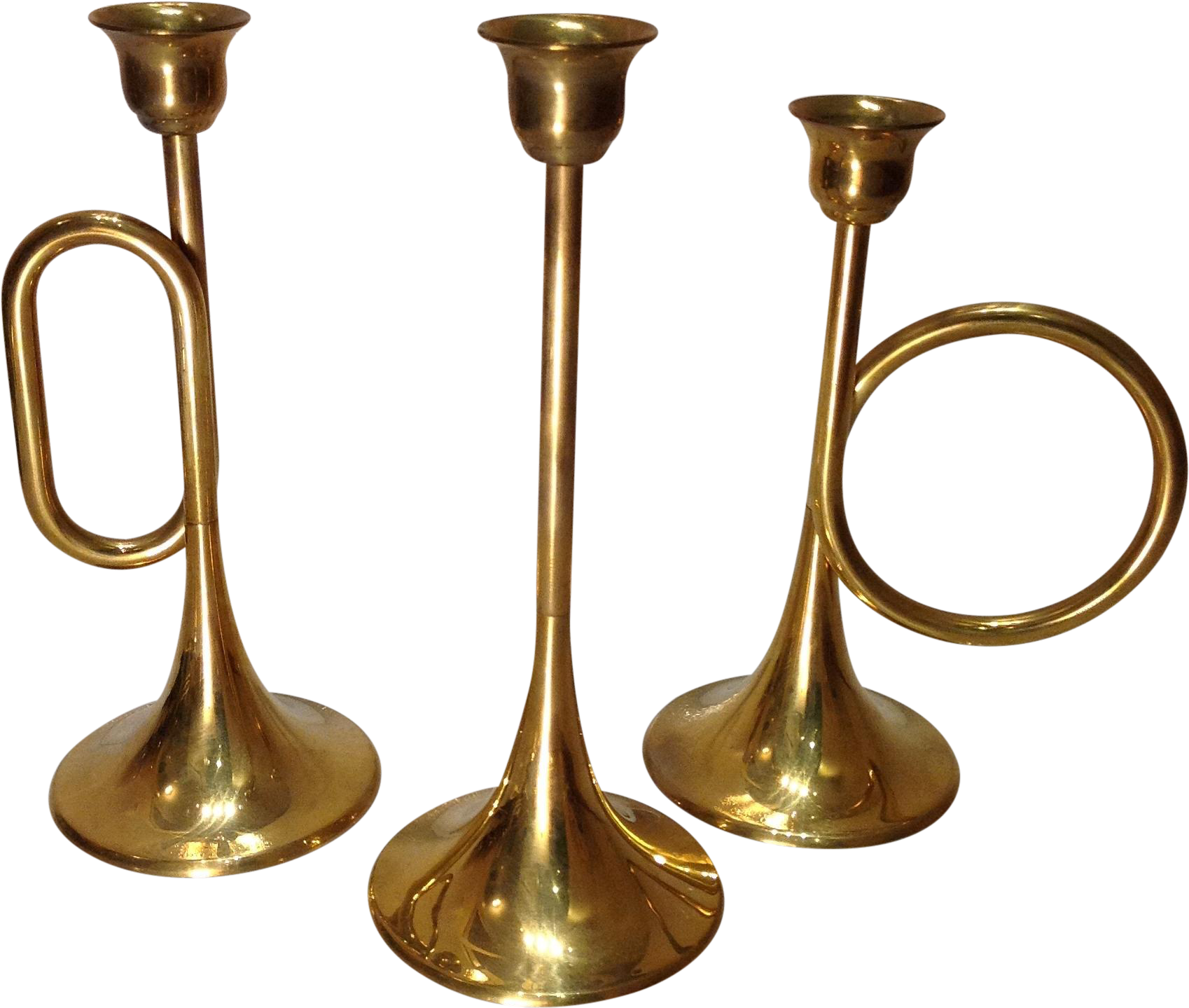 Vintage Brass Candlestick Holders