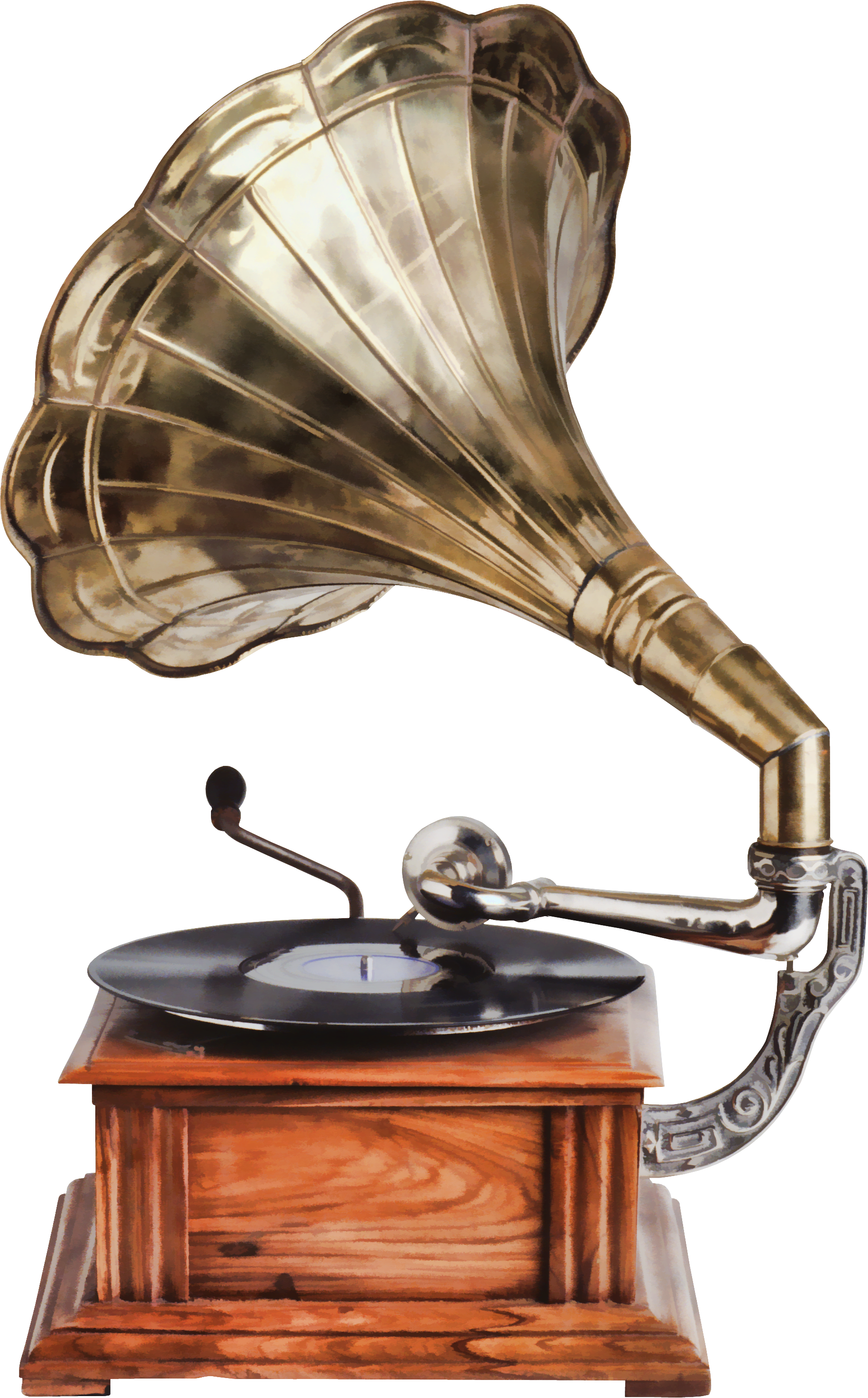 Vintage Brass Phonograph