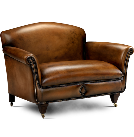 Vintage Brown Leather Armchair