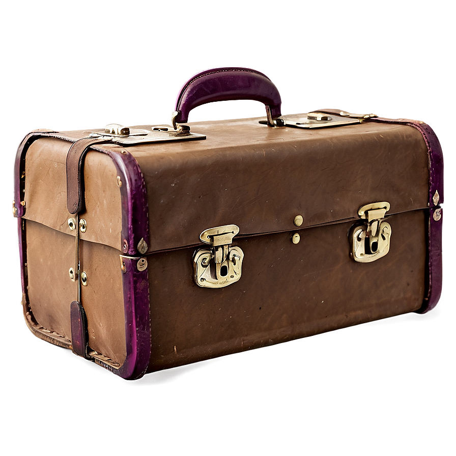 Vintage Brown Suitcase Png Dvr