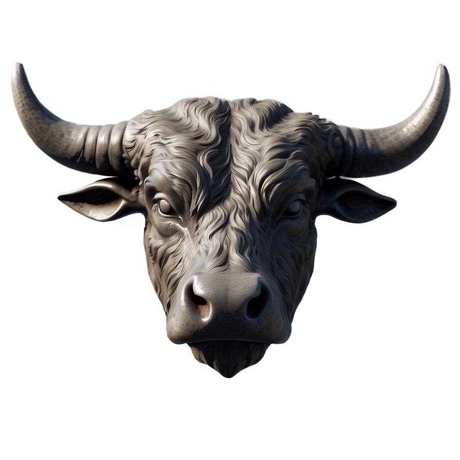 Vintage Bull Head Drawing Png 06132024