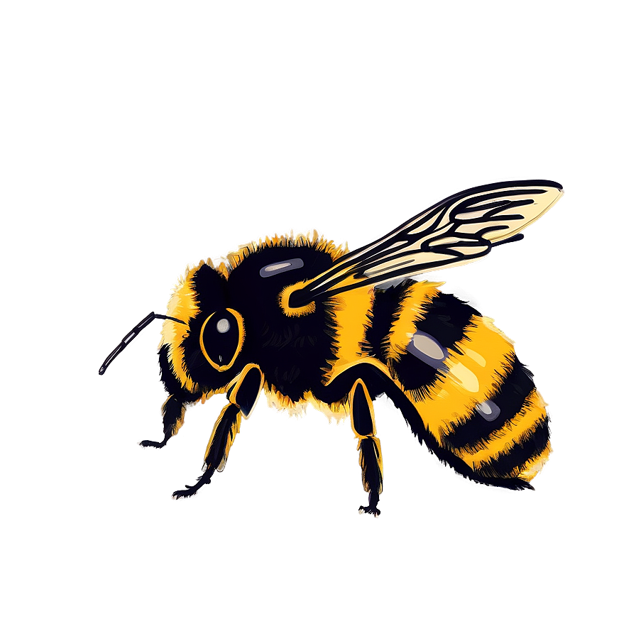 Vintage Bumblebee Drawing Png Jyg