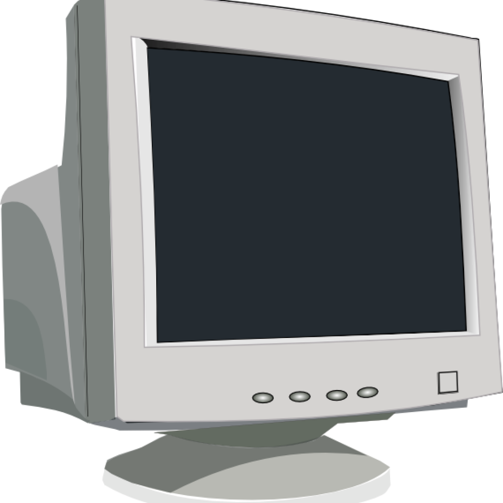 Vintage C R T Monitor3 D Model