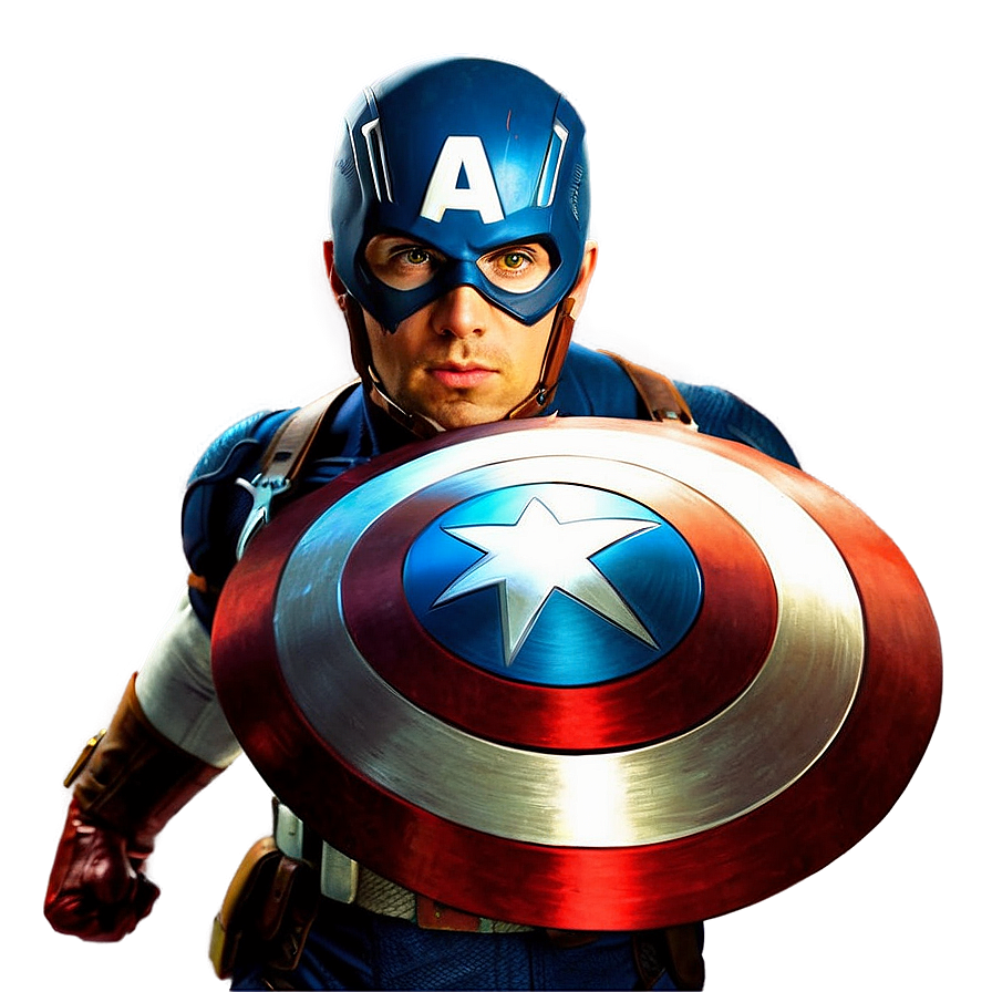 Vintage Captain America Poster Png 31