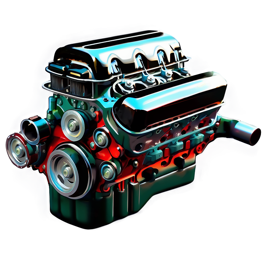 Vintage Car Engine Structure Png Jve20