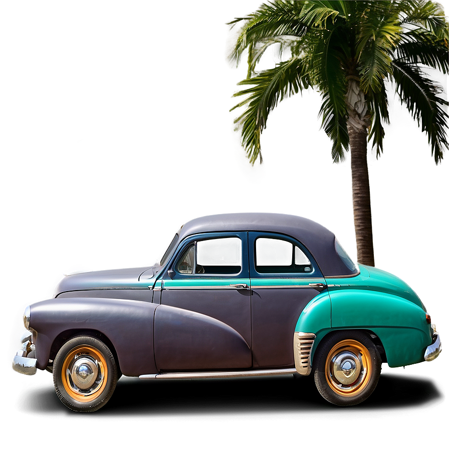 Vintage Car In Cuba Png 49