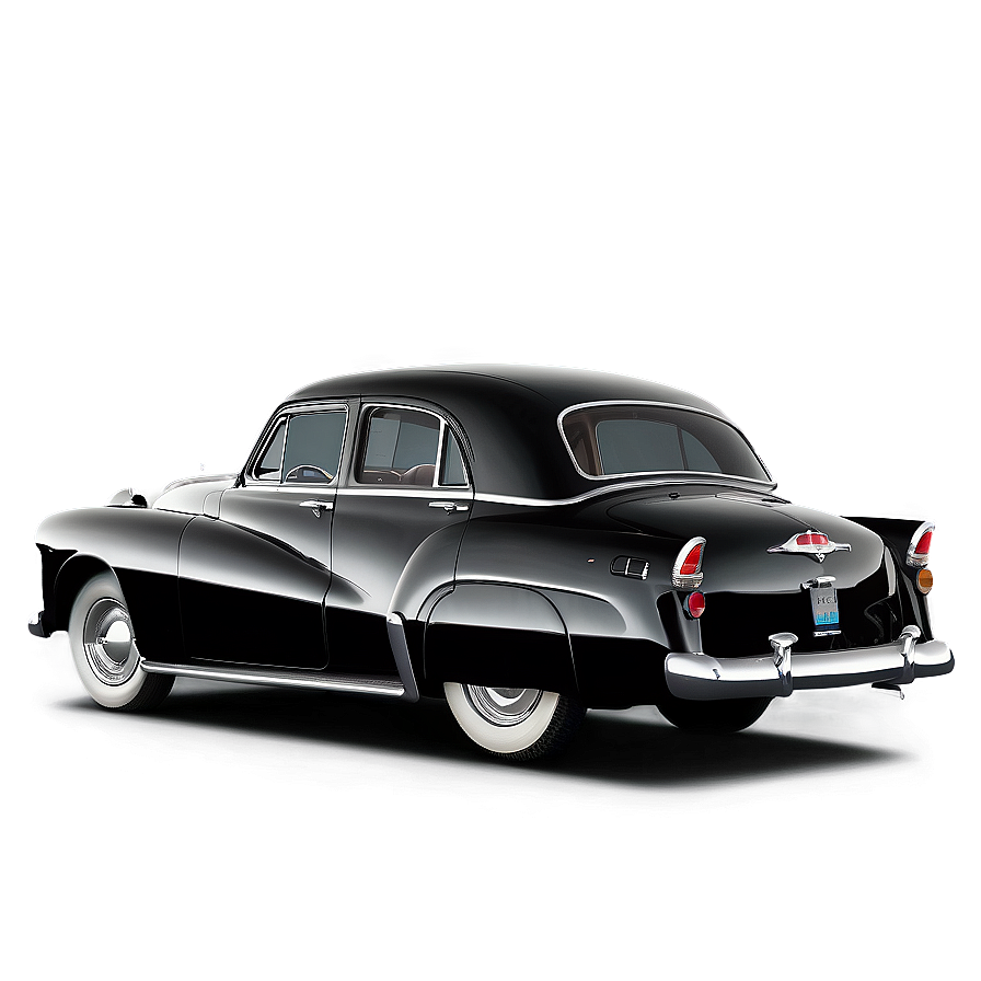 Vintage Car In Film Noir Png 8