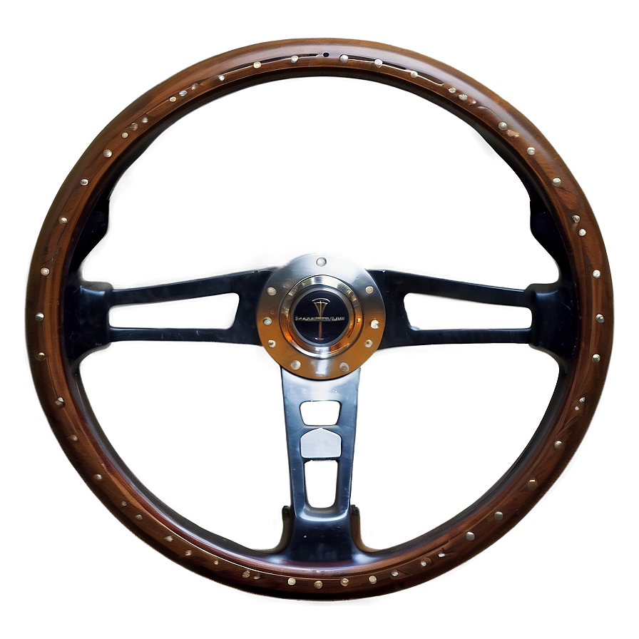 Vintage Car Steering Wheel Png 05252024