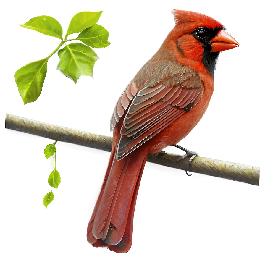 Vintage Cardinal Illustration Png 06252024