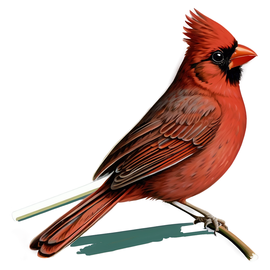 Vintage Cardinal Illustration Png 14