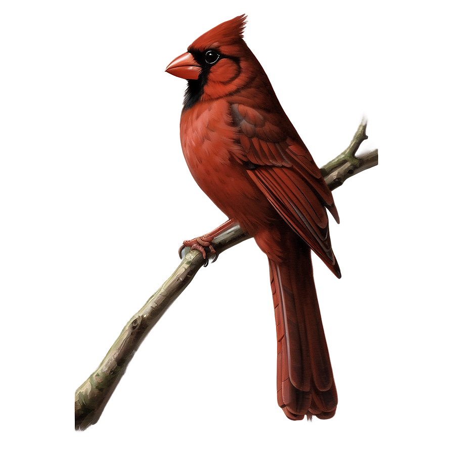 Vintage Cardinal Illustration Png Qfh