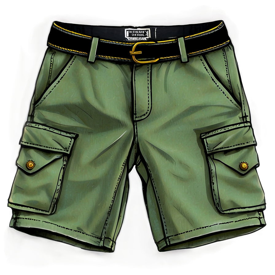 Vintage Cargo Shorts Png Ifs