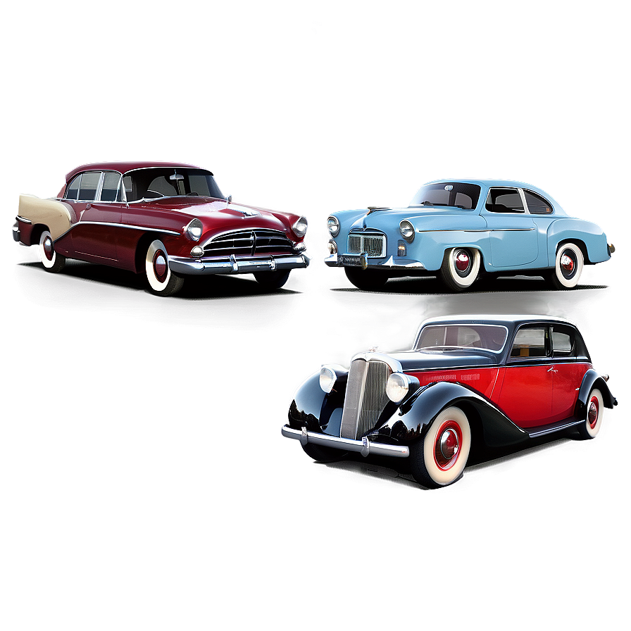 Vintage Cars Collection Png 28