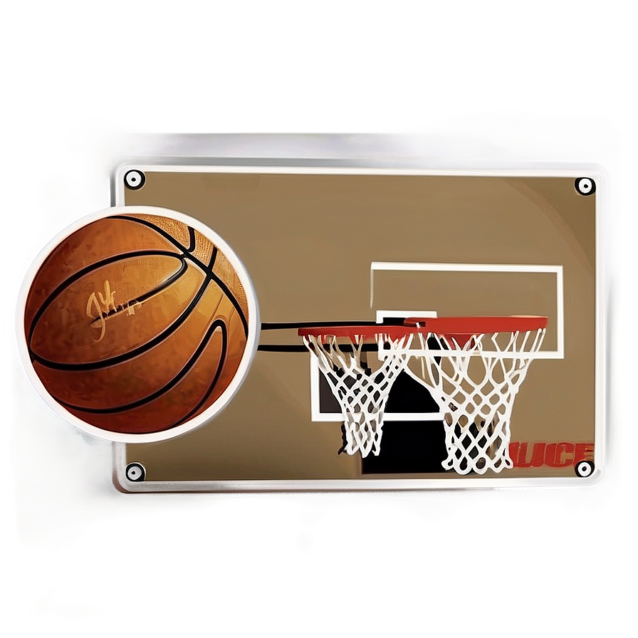 Vintage Cartoon Basketball Png Aim47