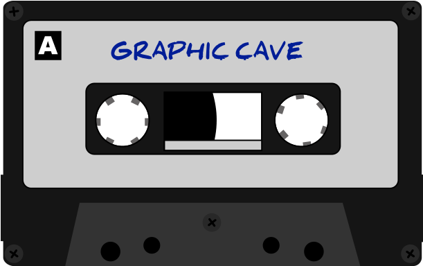 Vintage Cassette Tape Graphic Cave