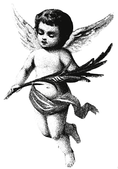 Vintage Cherub Angel Illustration