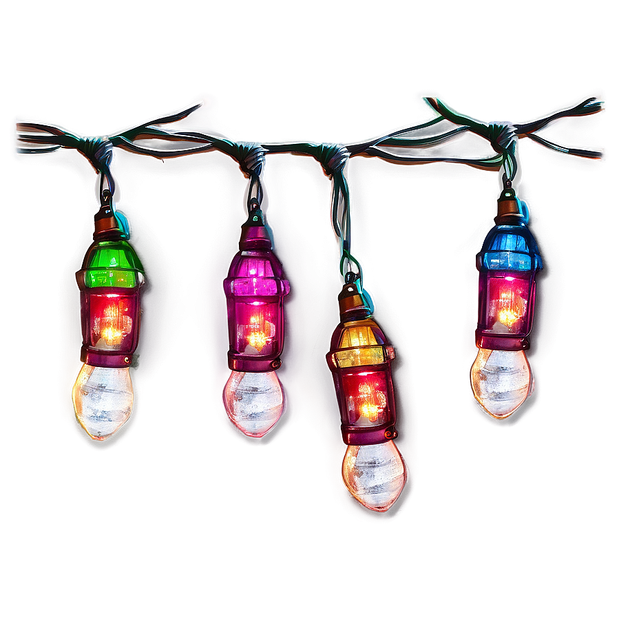 Vintage Christmas Lights Png Jmh87