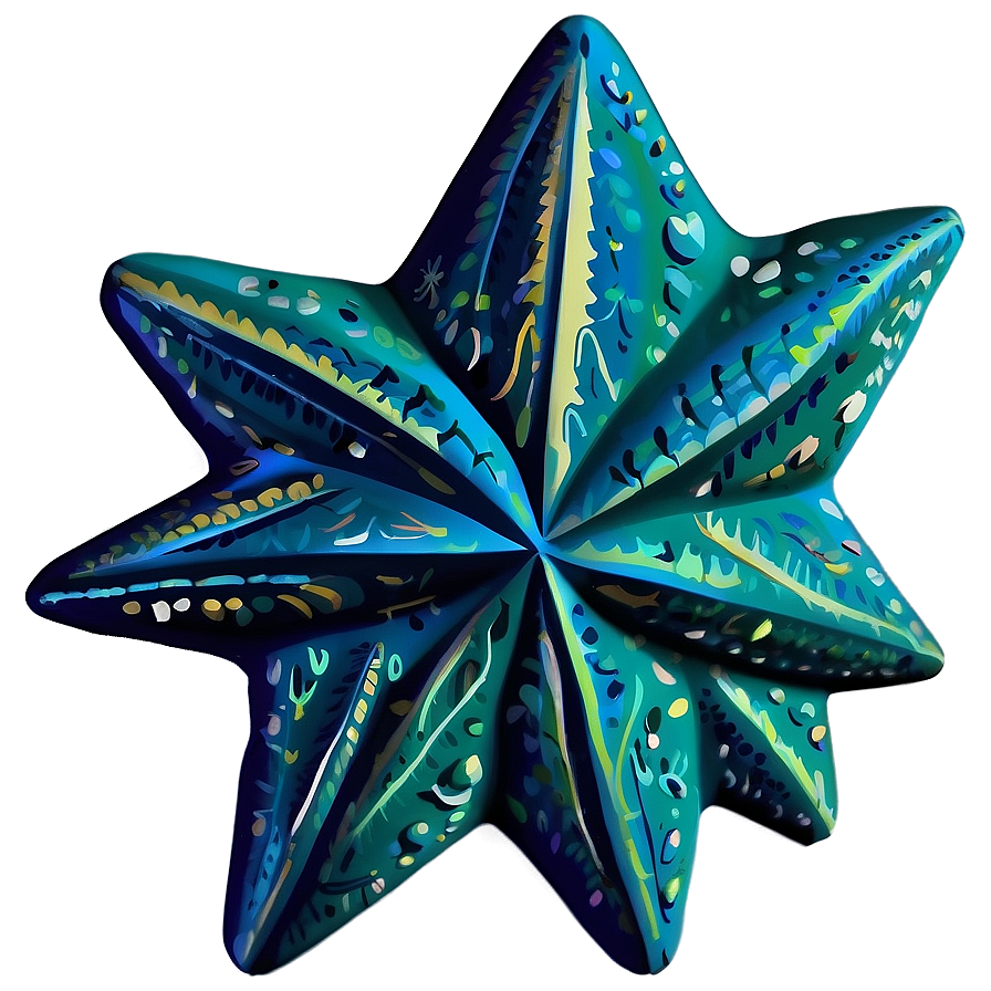 Vintage Christmas Tree Star Png Aqq11