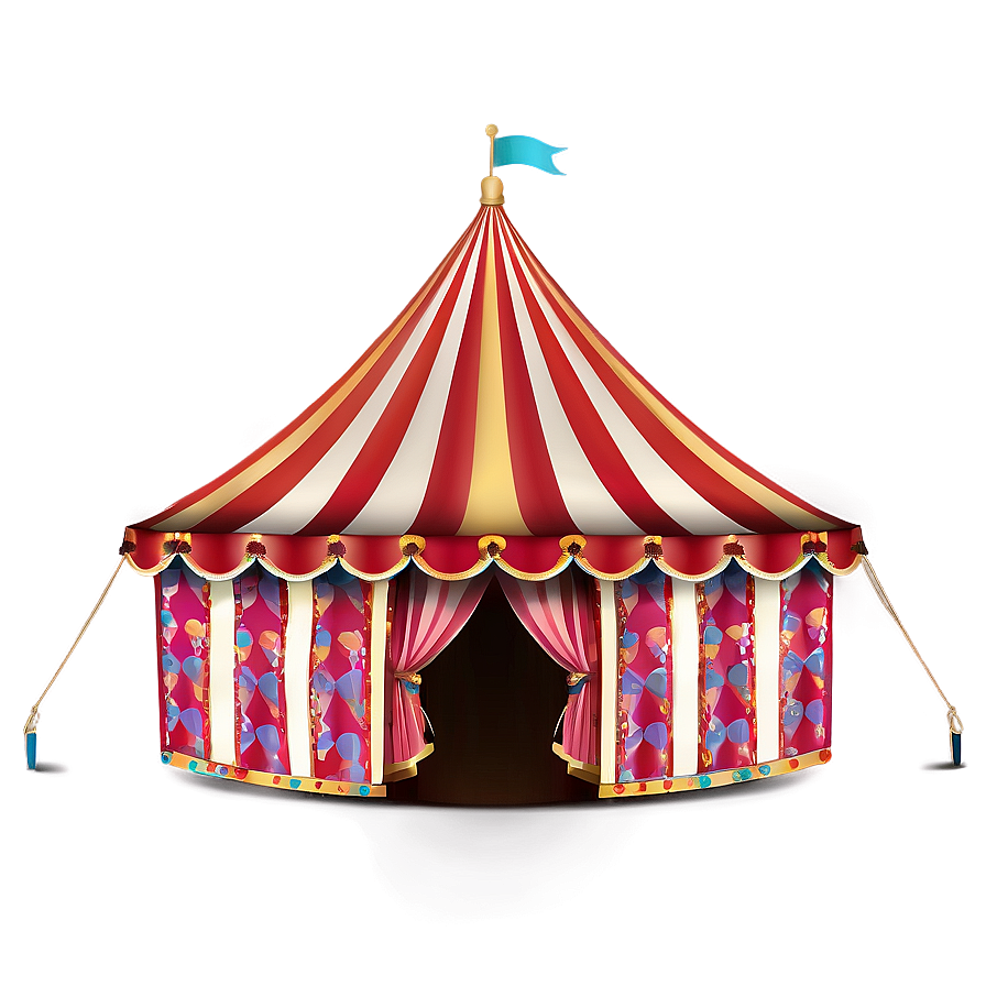 Vintage Circus Tent Design Png 06132024