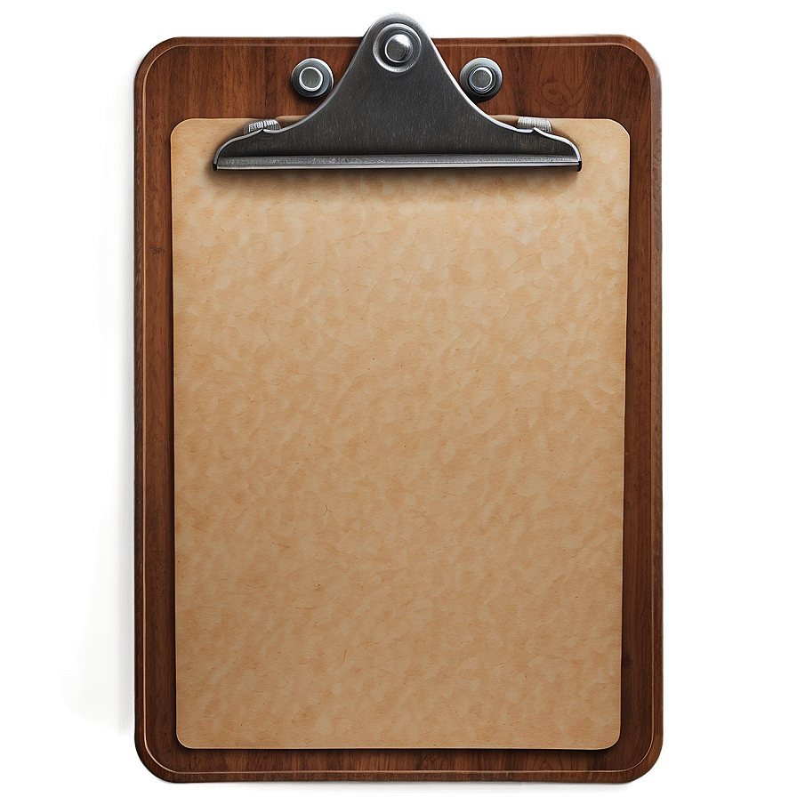 Vintage Clipboard Png Otn12