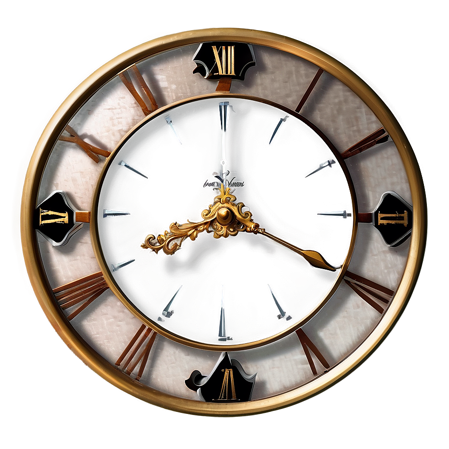 Vintage Clock Png 10