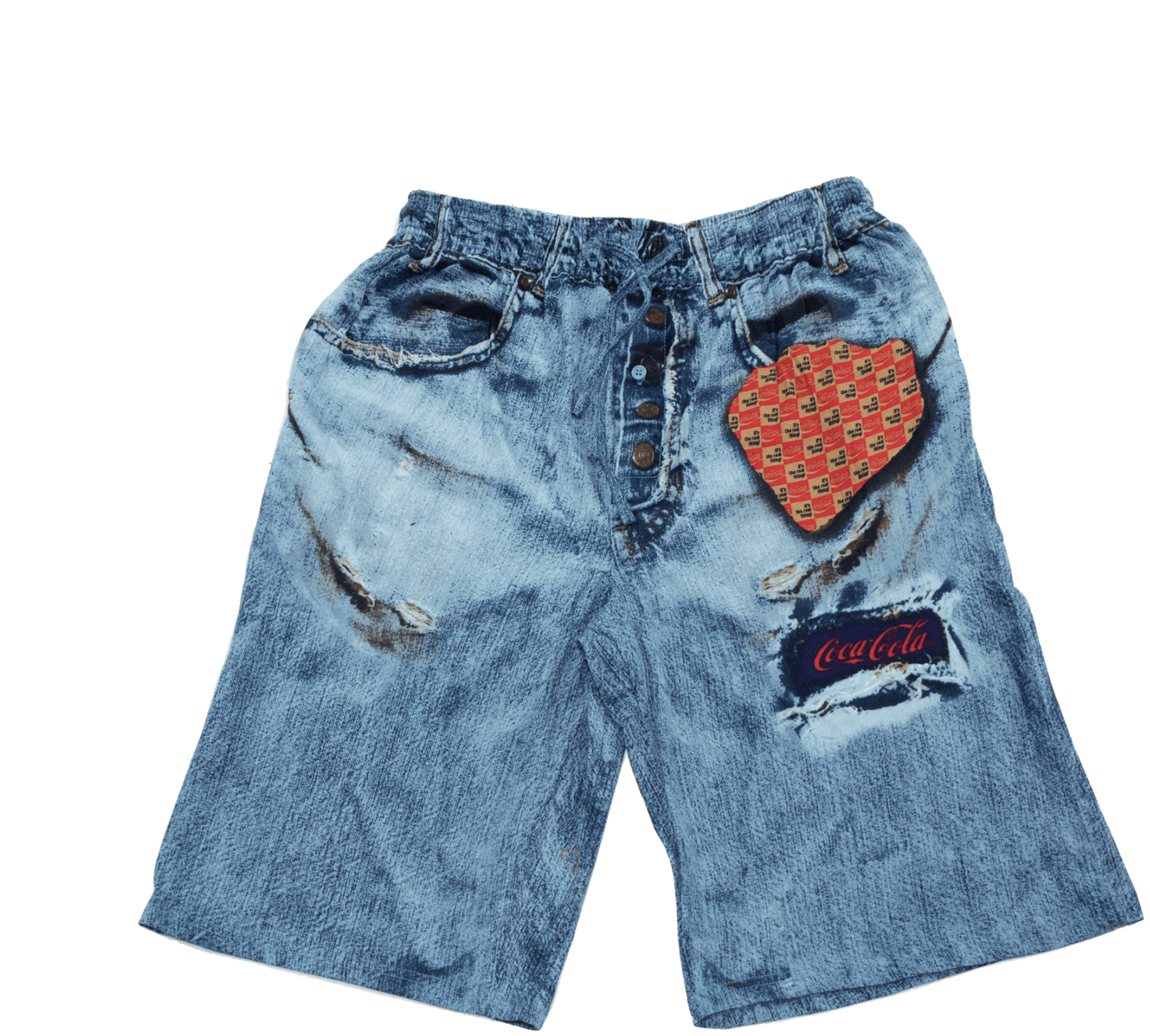 Vintage Coca Cola Patch Jeans Shorts