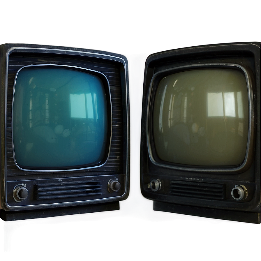 Vintage Color Television Png Phs