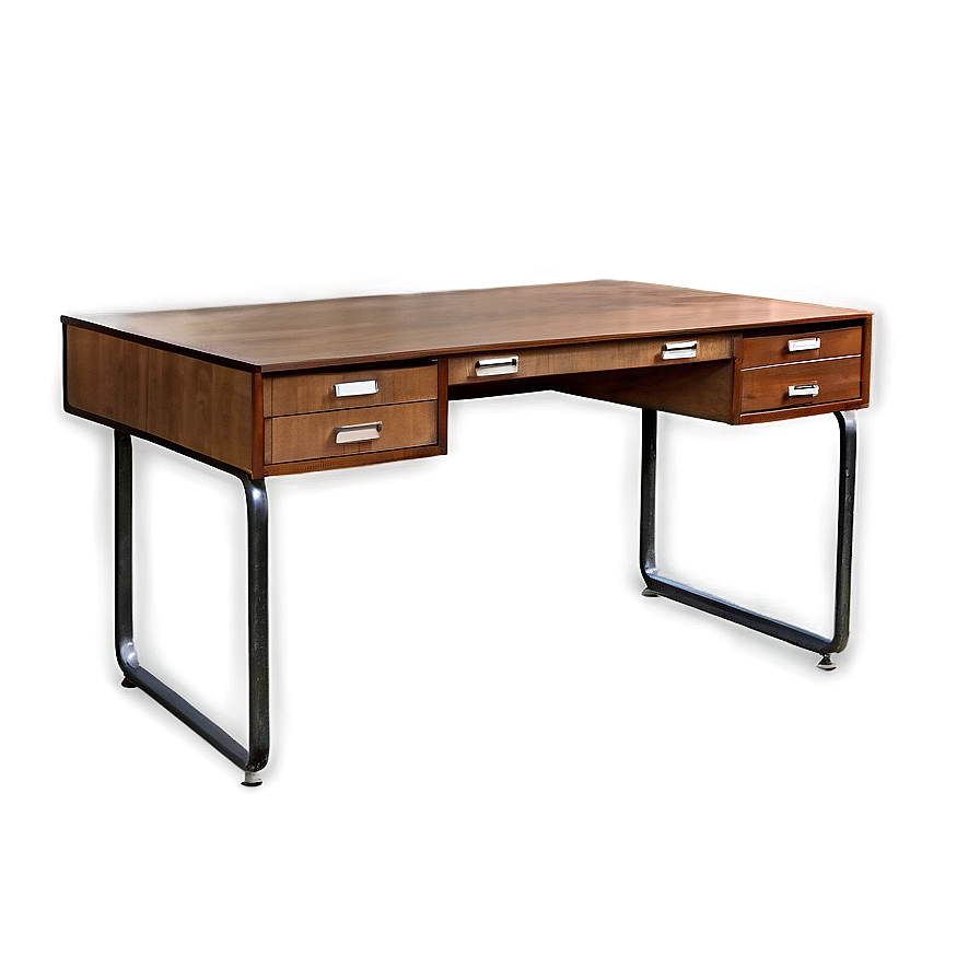 Vintage Computer Desk Png 06262024