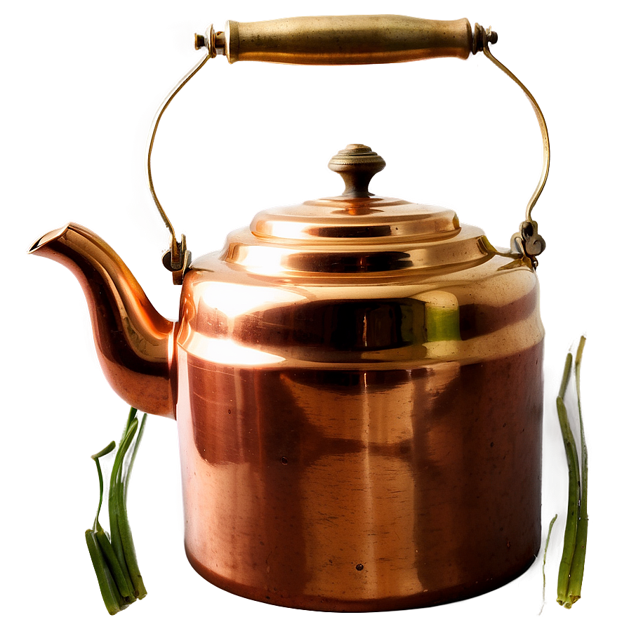 Vintage Copper Kettle Png Tbq