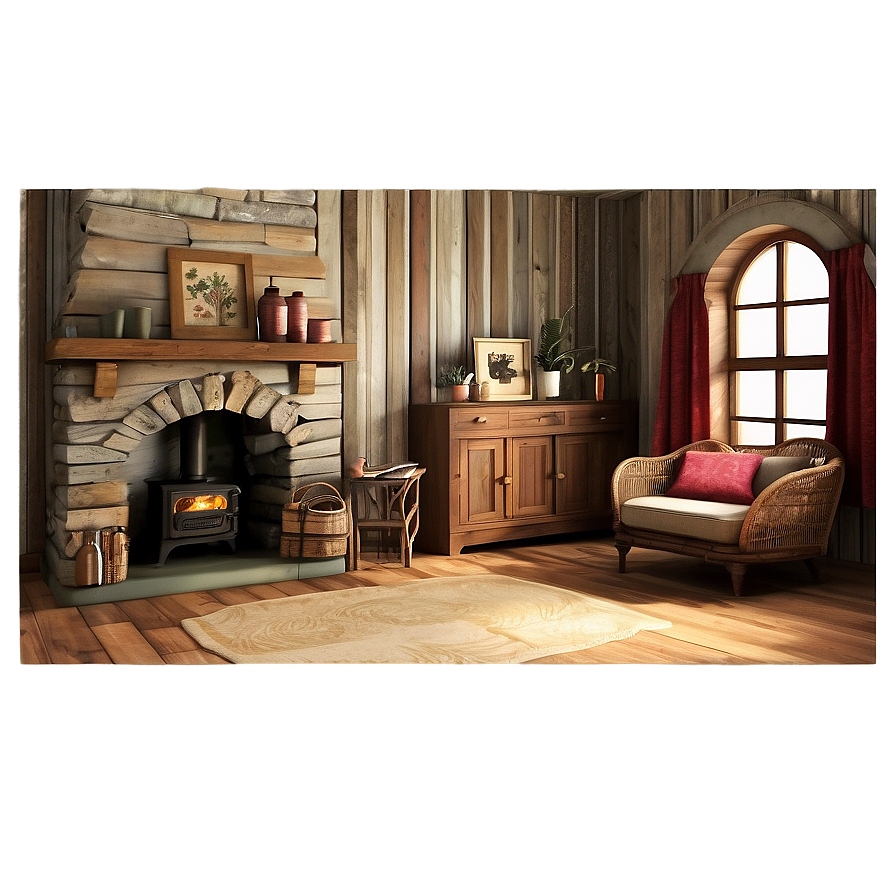 Vintage Cottage Interior Png 5