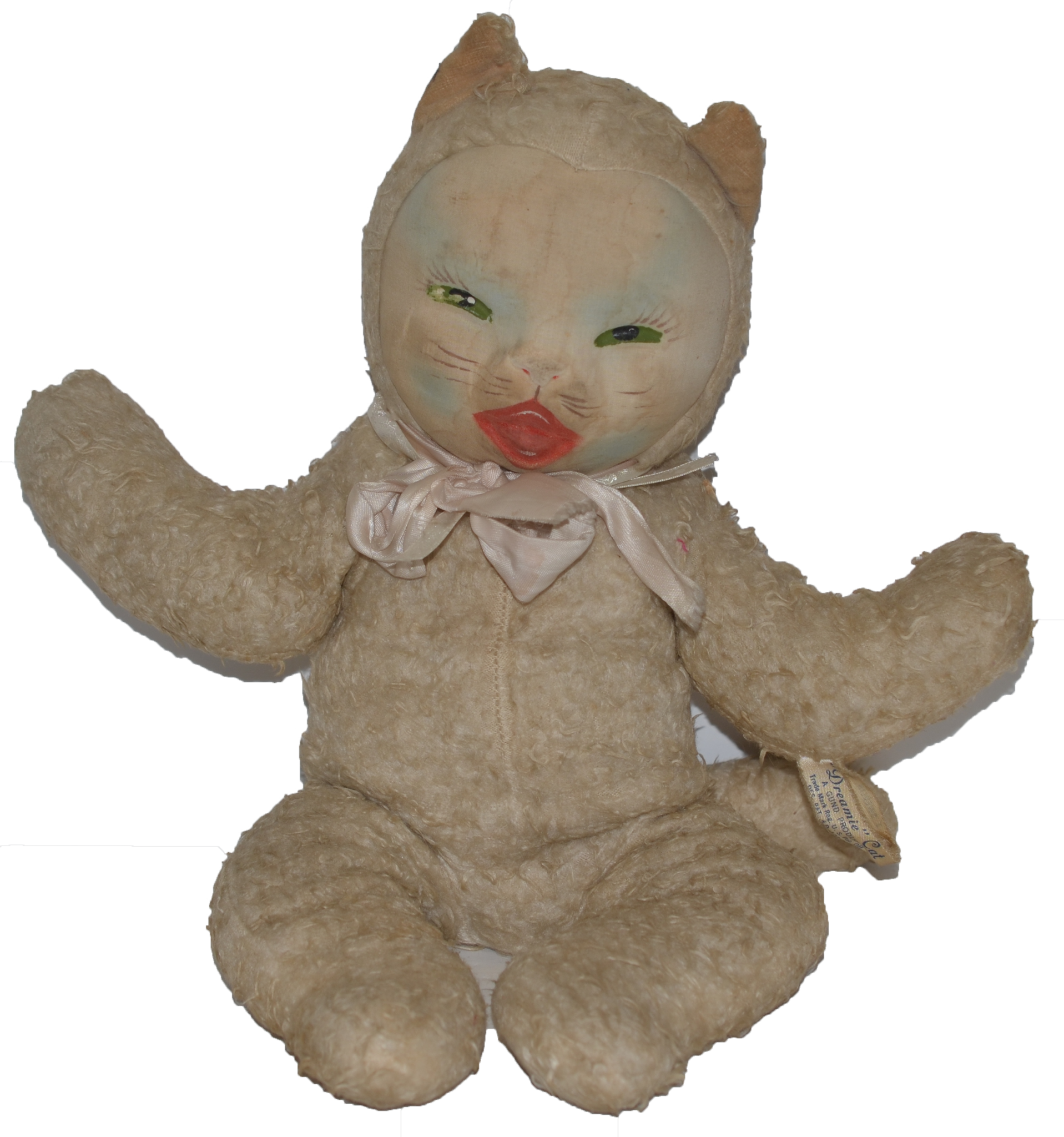 Vintage Creepy Cat Doll