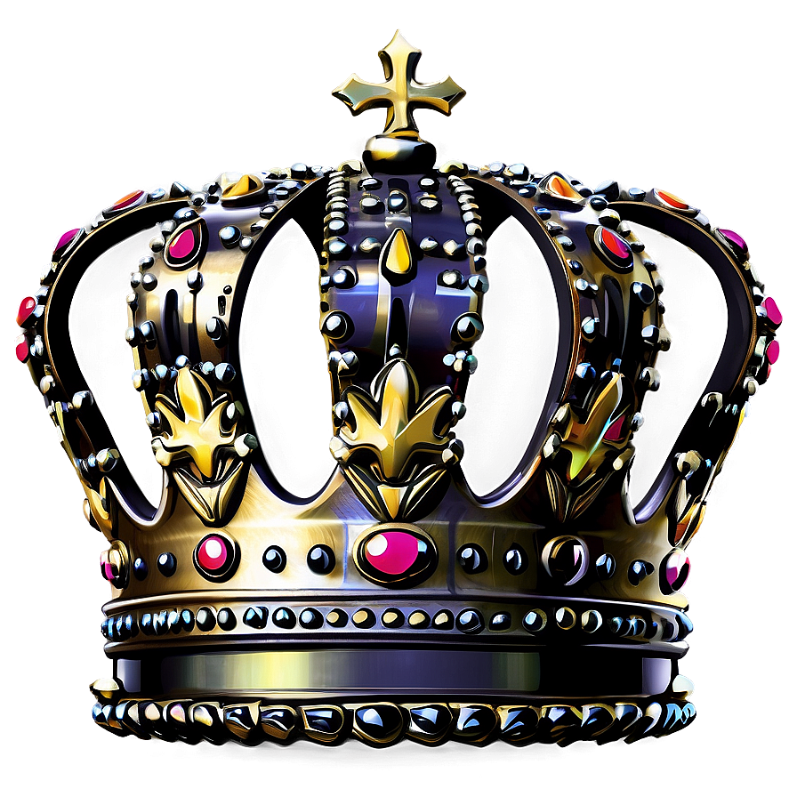 Vintage Crown Artwork Png Mes3