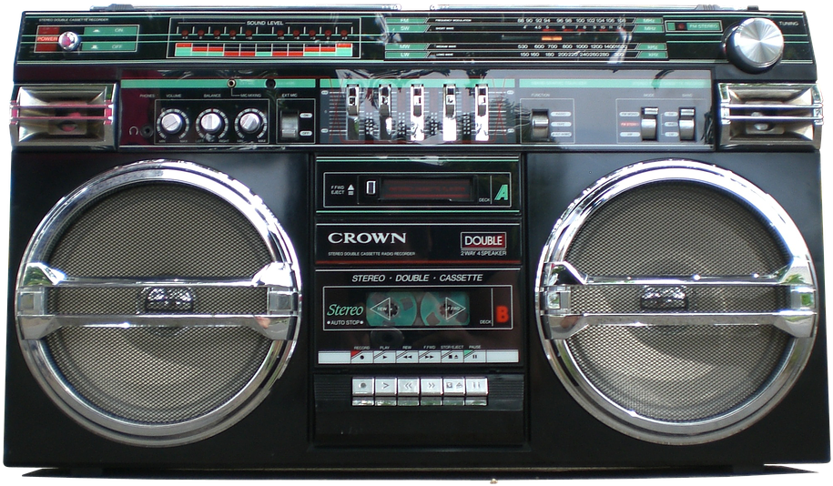 Vintage Crown Boombox Classic Design