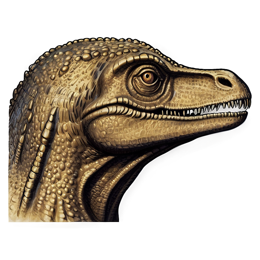 Vintage Dinosaur Head Engraving Png 06292024