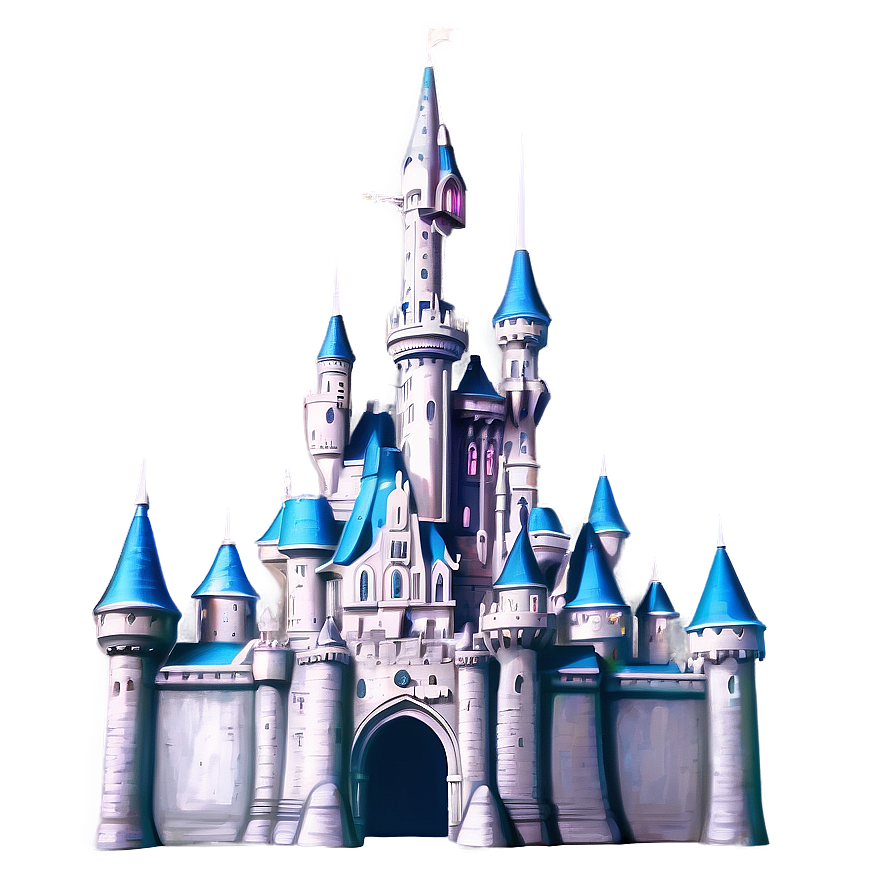 Vintage Disney Castle Sketch Png 13