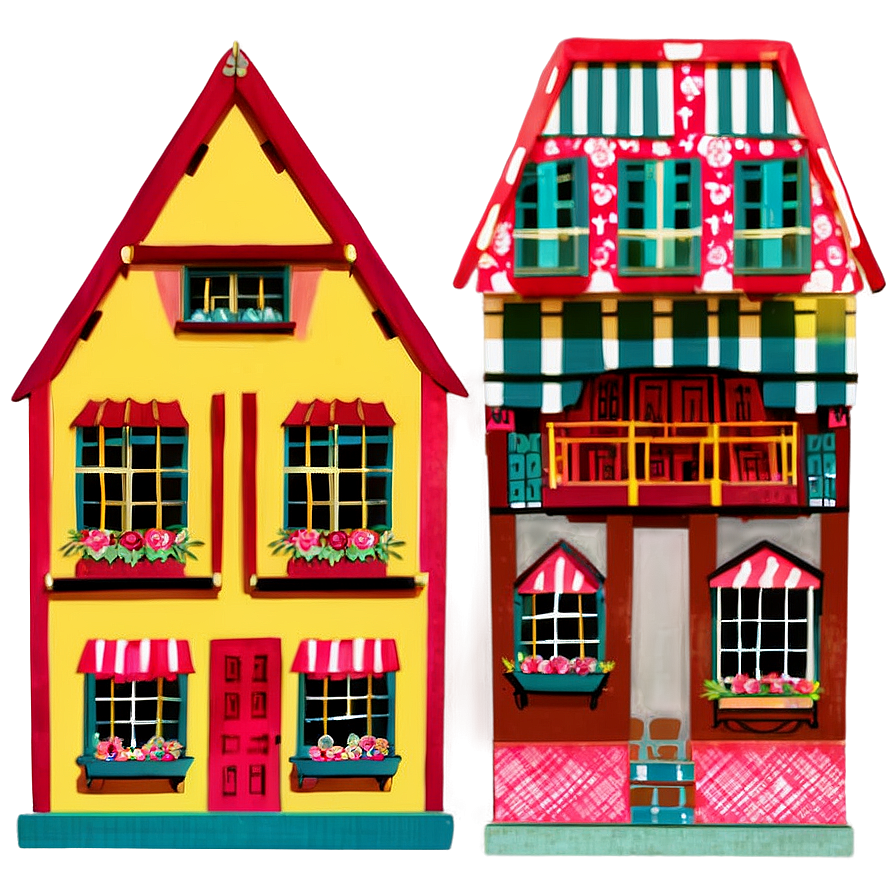 Vintage Dollhouse Collection Png 31