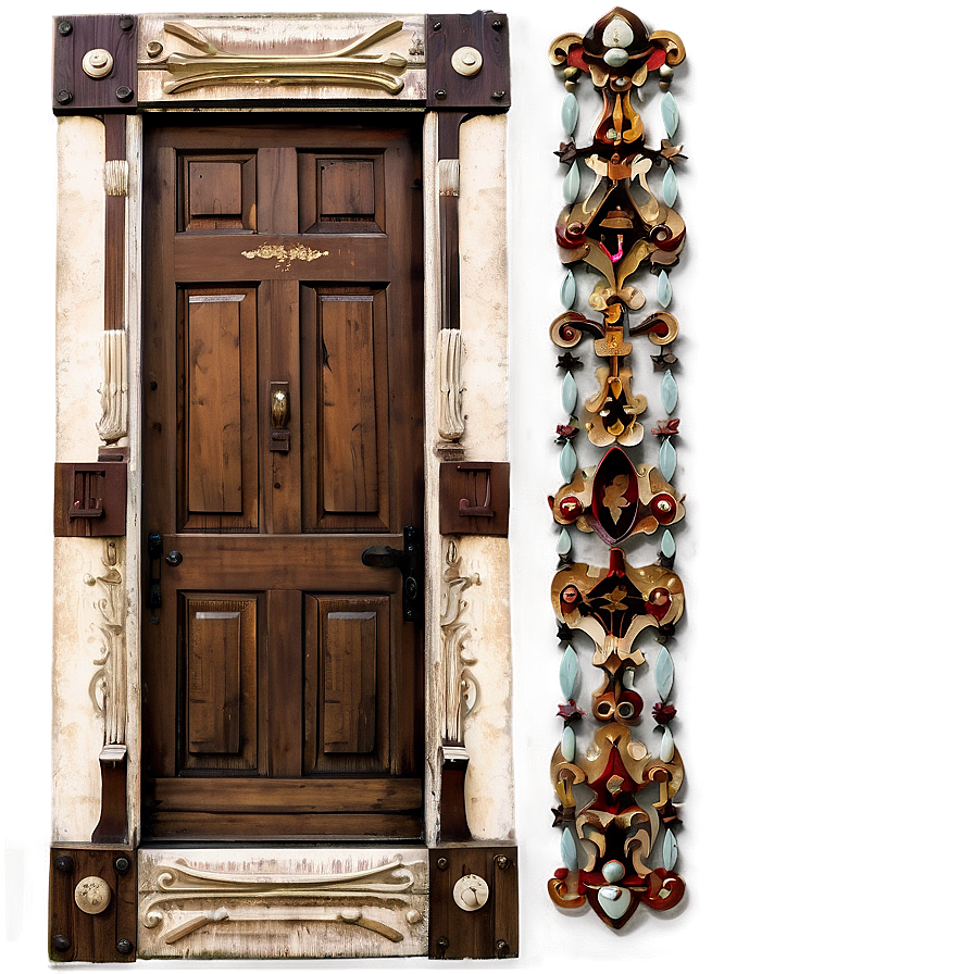 Vintage Door Design Png Imq79