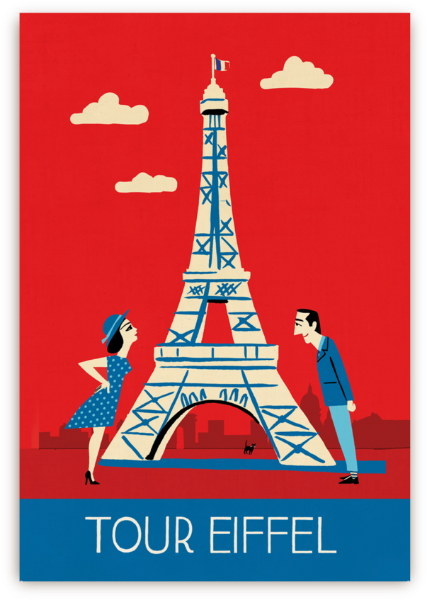 Vintage Eiffel Tour Poster