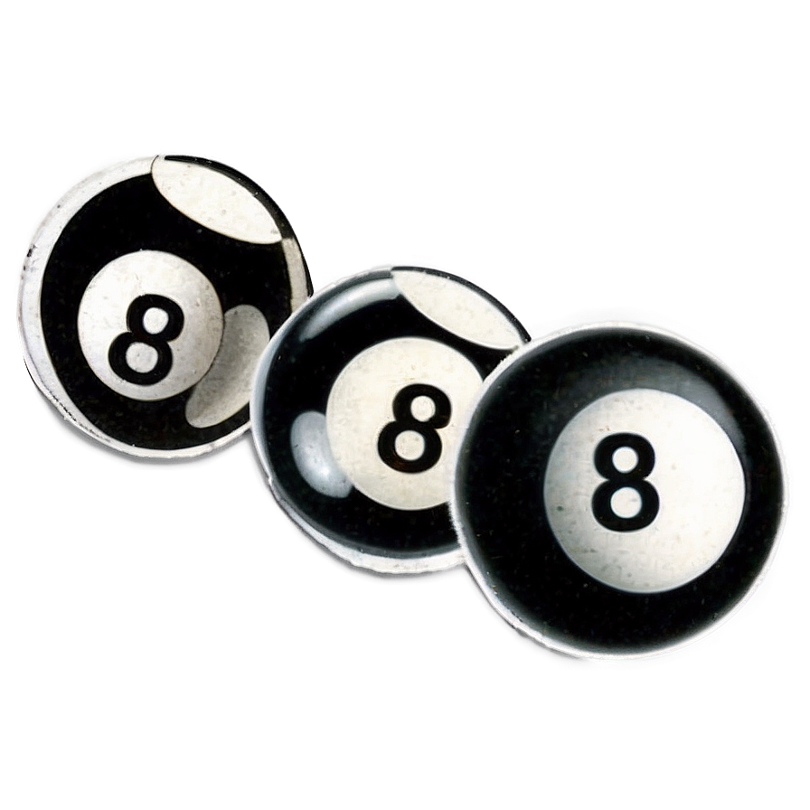 Vintage Eight Ball Drawing Png 91