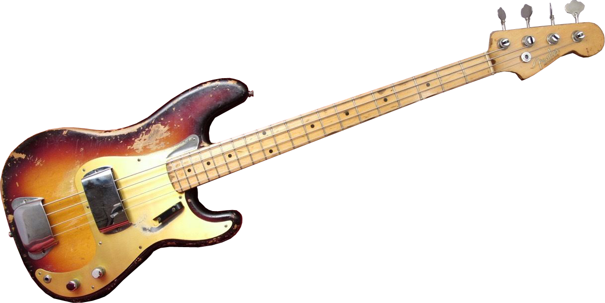 Vintage Electric Bass Guitar