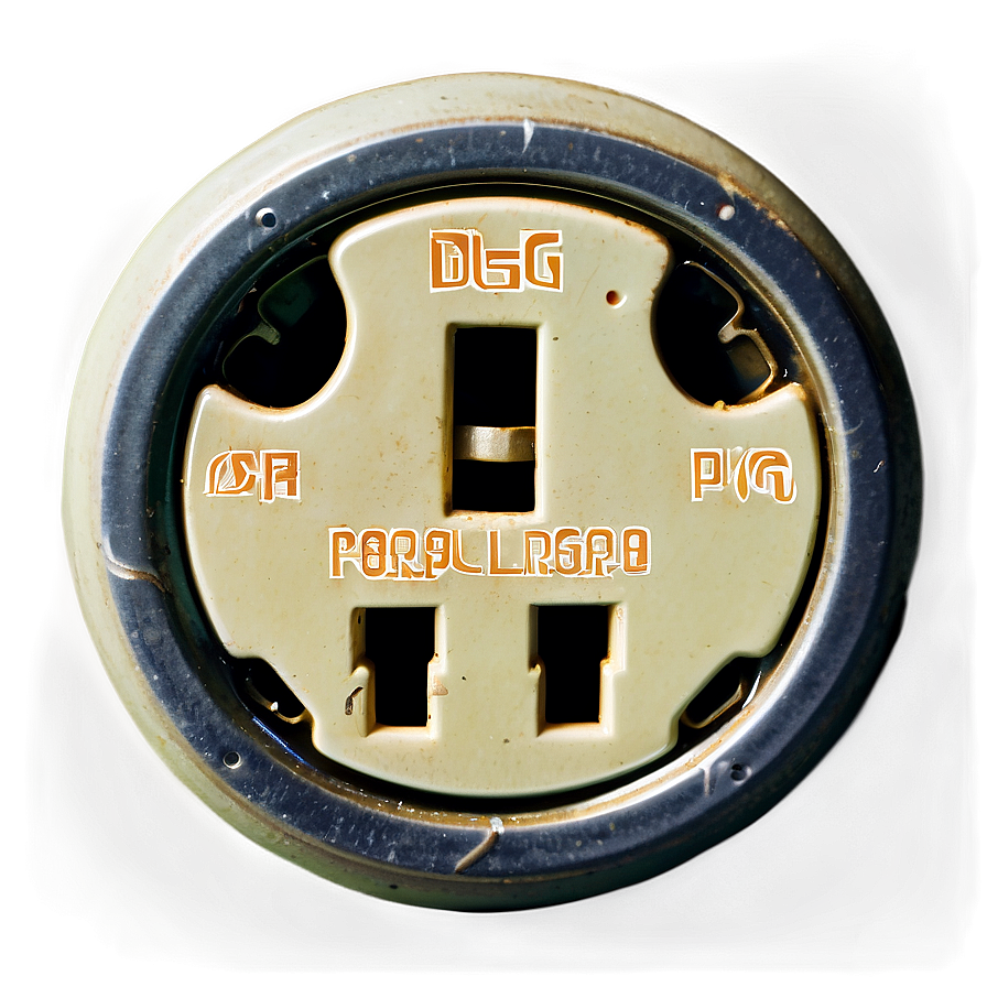 Vintage Electrical Plug Png 06122024