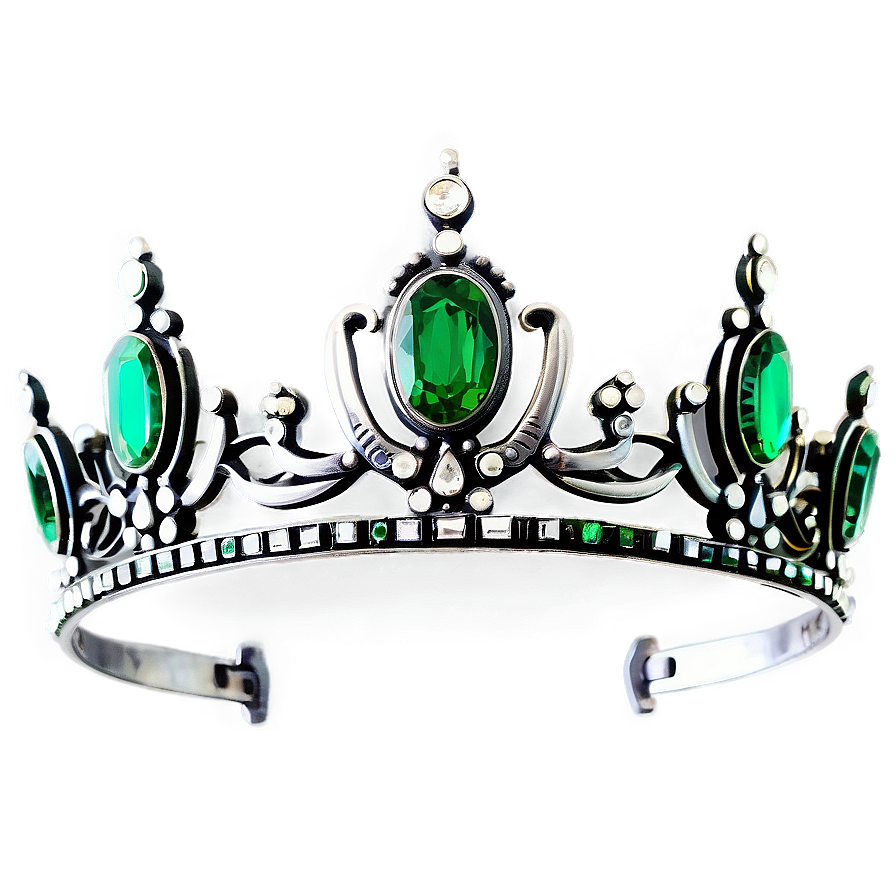 Vintage Emerald Tiara Png Hfy36