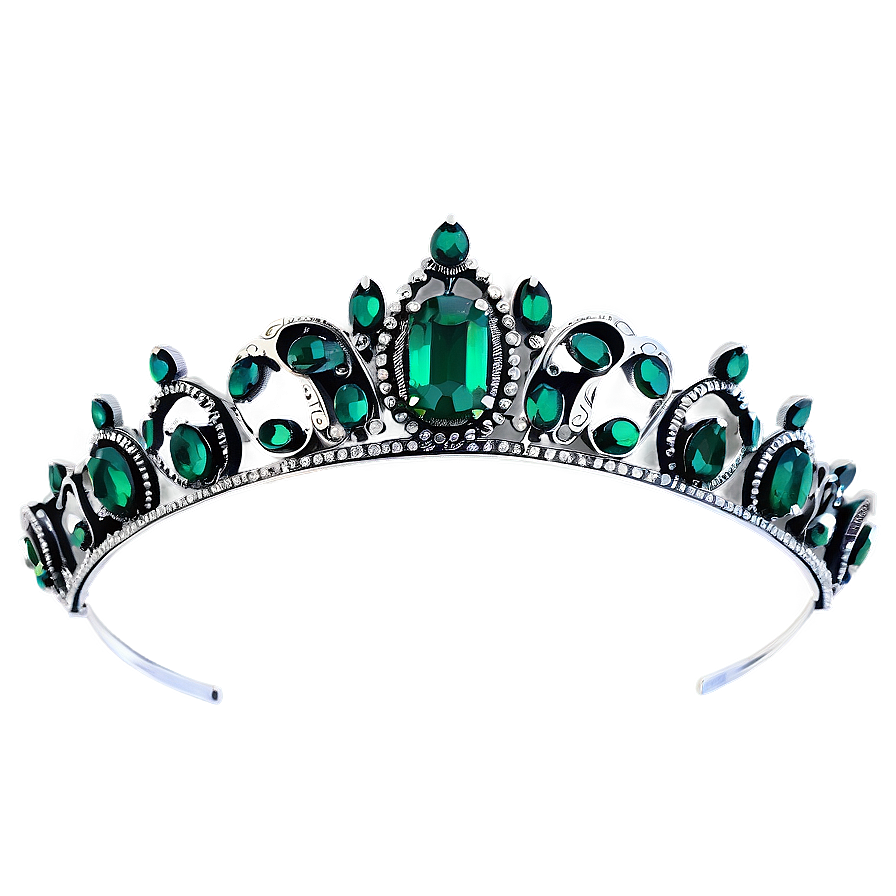 Vintage Emerald Tiara Png Idx