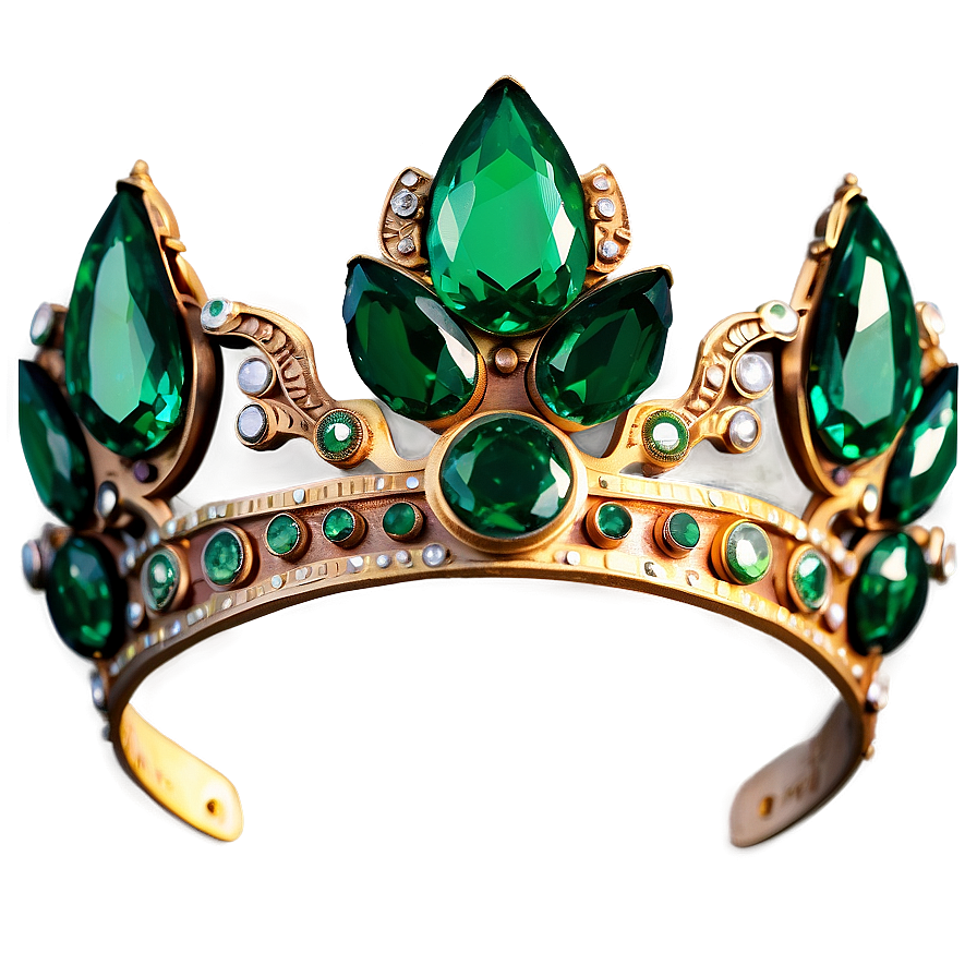 Vintage Emerald Tiara Png Prg