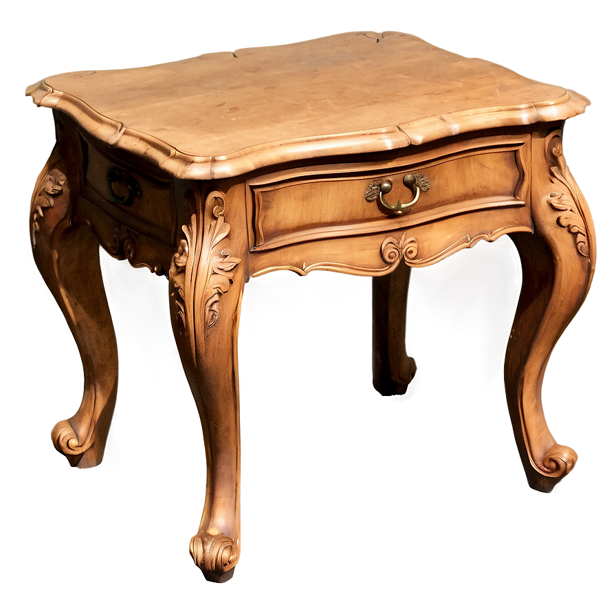 Vintage End Table Png Kmo74