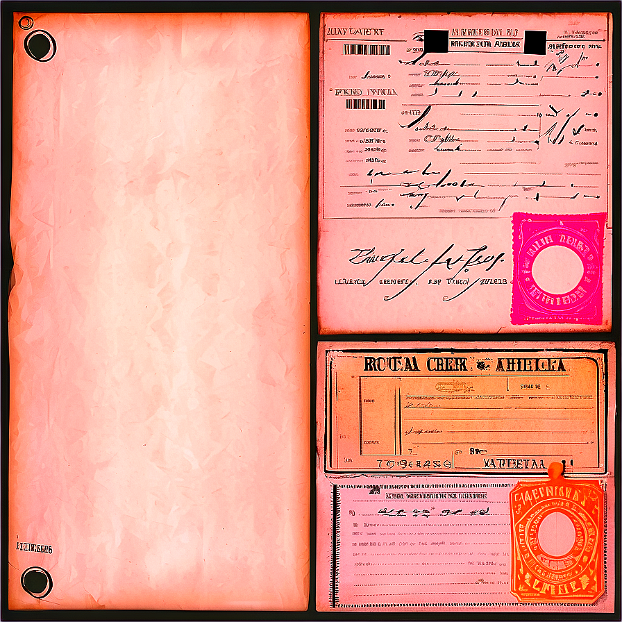 Vintage Ephemera Paper Png Kum56